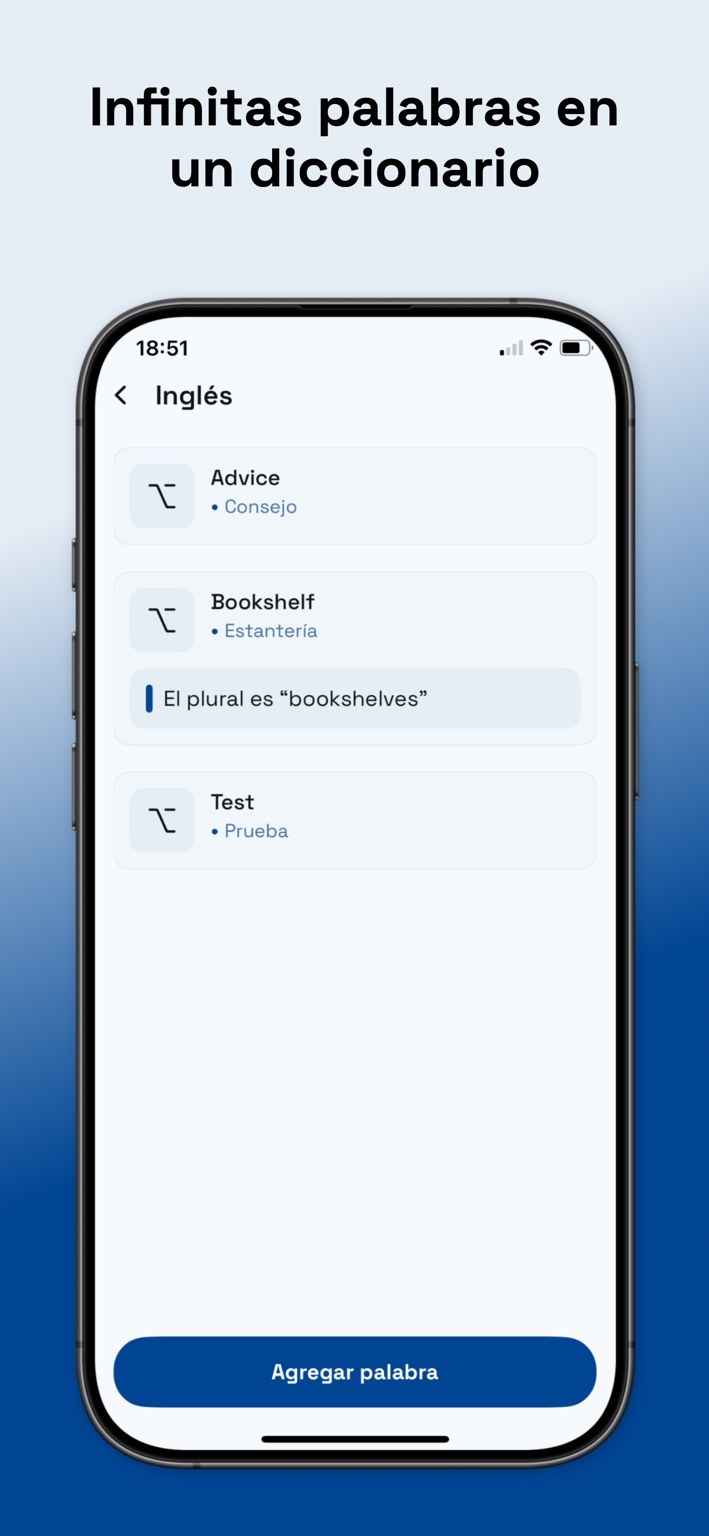 Formulario para agregar una palabra