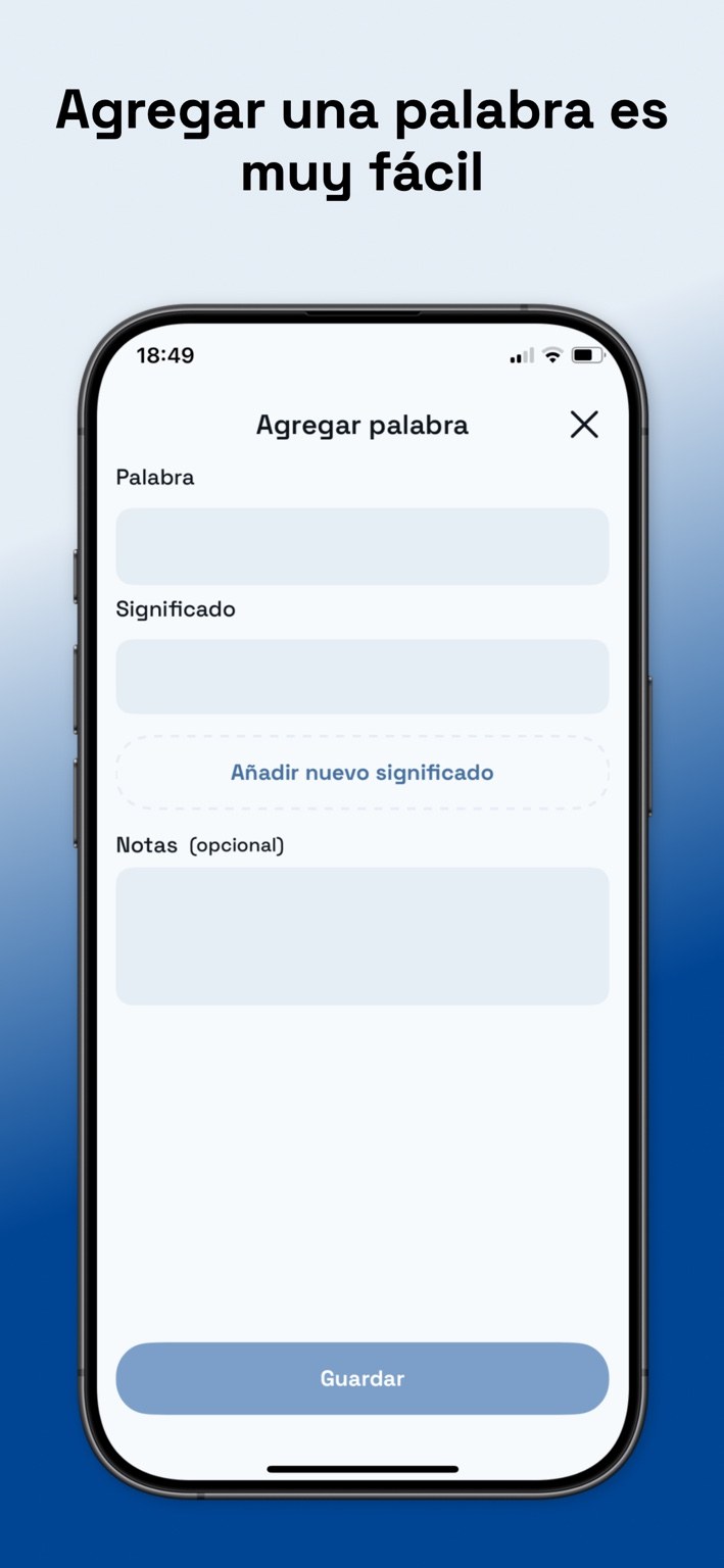 Listado de palabras en un WordBook